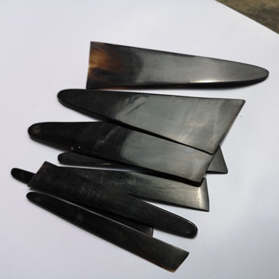 Horn scraper polished horn scraper paint mixing knife putty natural paint tool(five pieces)