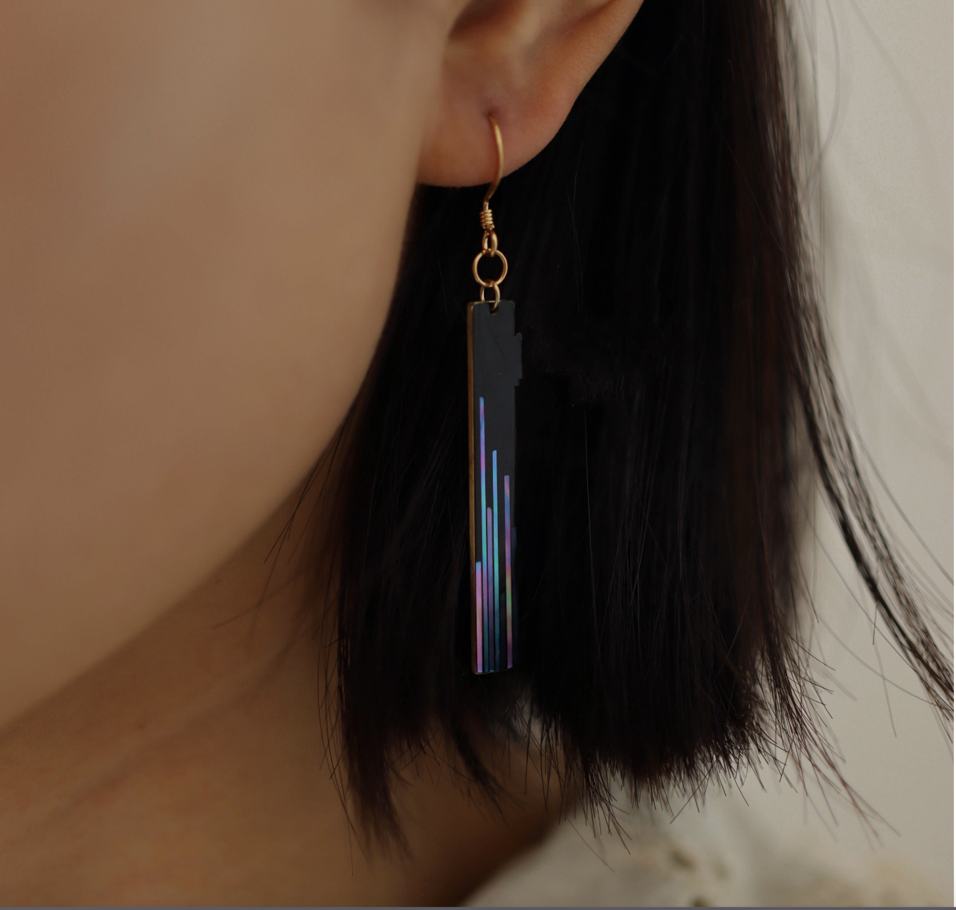 Urushi earring accessories