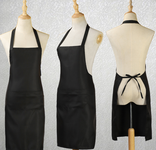 Lacquer apron black apron