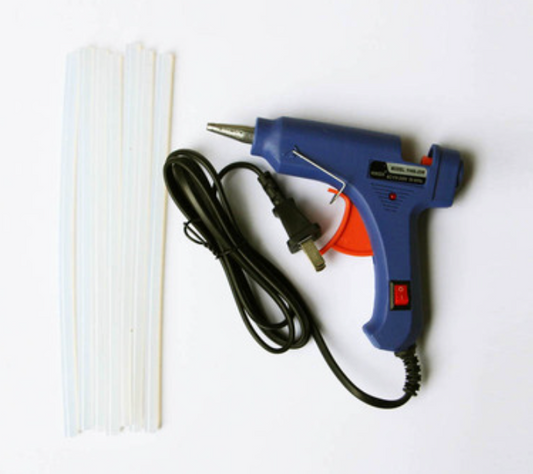 Hot melt gun with 40 glue sticks