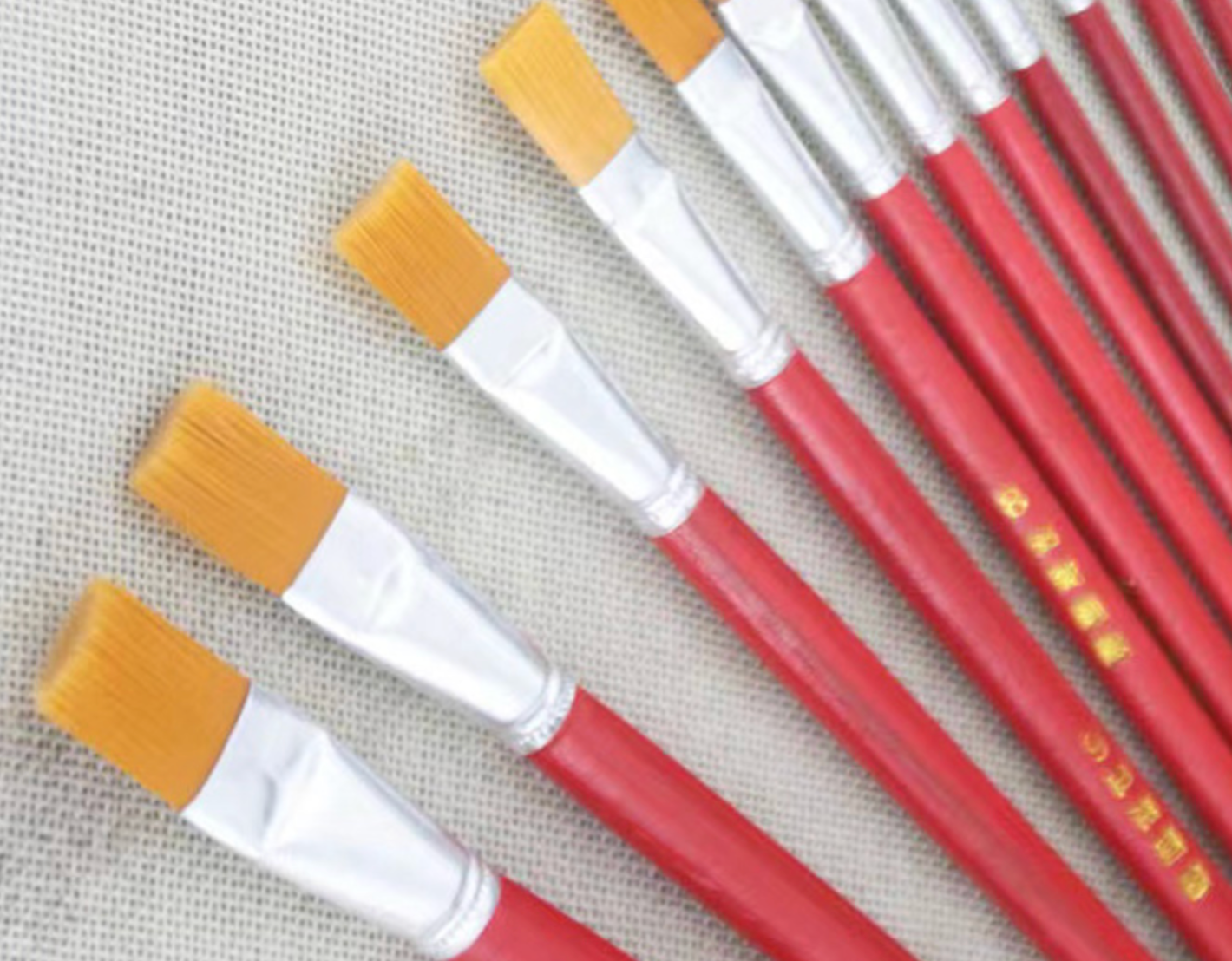 Fine Flat Urushi Painting Brush for Kintsugi & Lacquerware Art