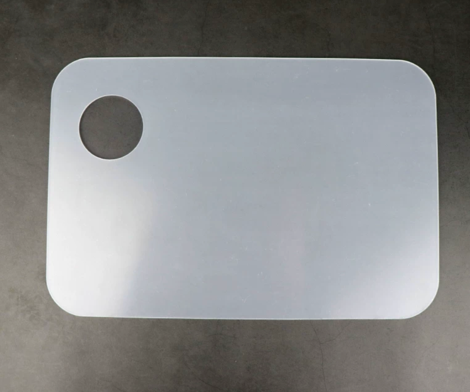 High-Density Clear Acrylic Palette for Urushi Lacquer Art — Transparent Plexiglass Mixing Board for Kintsugi Restoration and Lacquerware Crafts