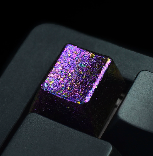 Advace-sale Aurora DichroicAdvance-sale  Artisan Keycap | Iridescent Urushi Lacquer | Handcrafted Ceramic Mechanical Keyboard Cap
