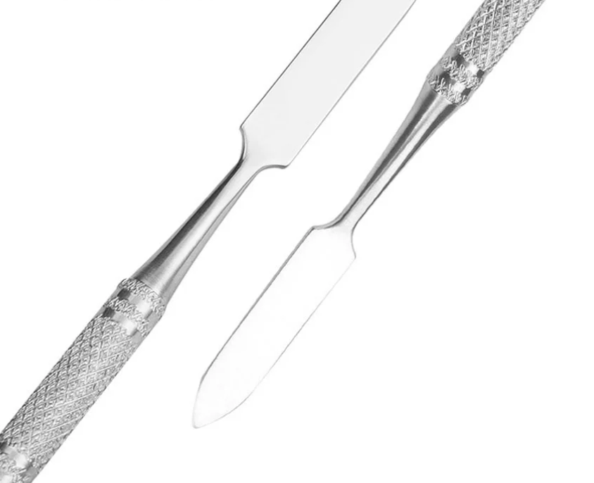 Professional Carbon Steel Lacquer Spatula — Dual-Ended Mixing Knife for Urushi Putty & Paste, Essential Tool for Kintsugi Restoration and Lacquer Art