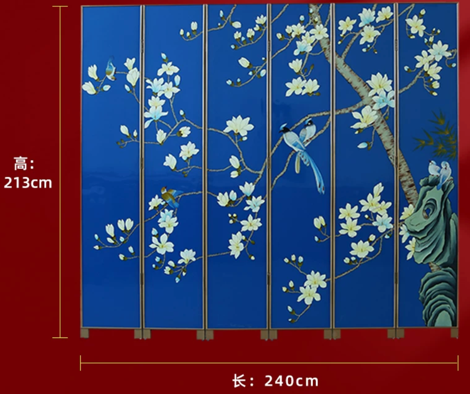 Advance sale-Classic Coromandel screen Handmade Lacquer Room Divider Screen, Chinese Coromandel Wood Wall Decor