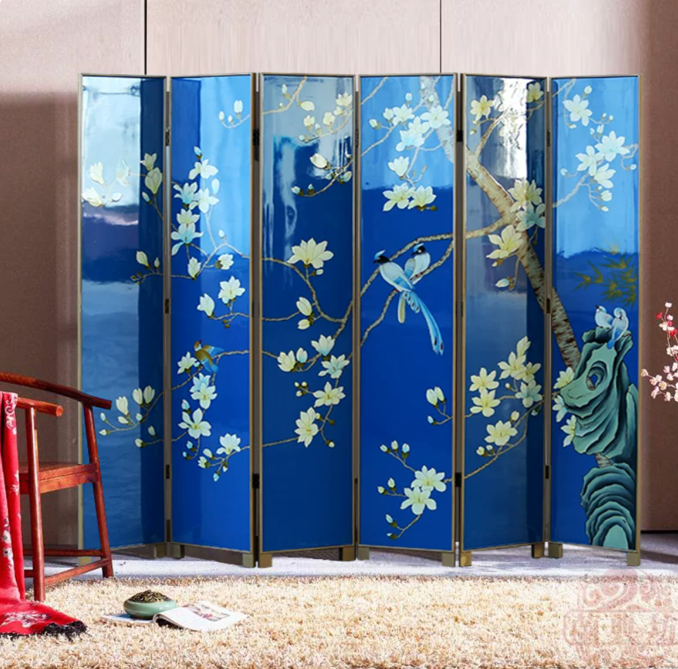 Advance sale-Classic Coromandel screen Handmade Lacquer Room Divider Screen, Chinese Coromandel Wood Wall Decor