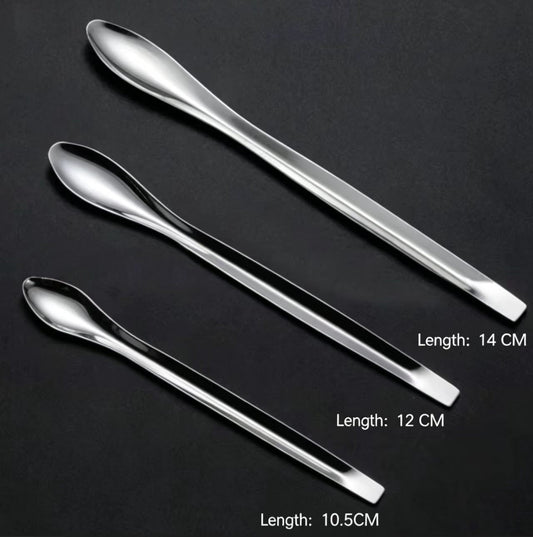 Stainless Steel Powder Scoop, Measuring & Sampling Spoon for Lacquer Painting, Kintsugi Powder