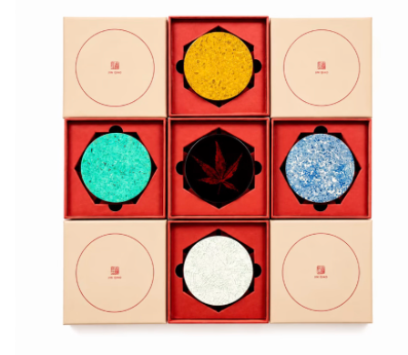 Advance-sale Urushi Lacquer Compact Mirror | Handcrafted Chinese Lacquerware Pocket Mirror | Artisan Lacquer Makeup Mirror