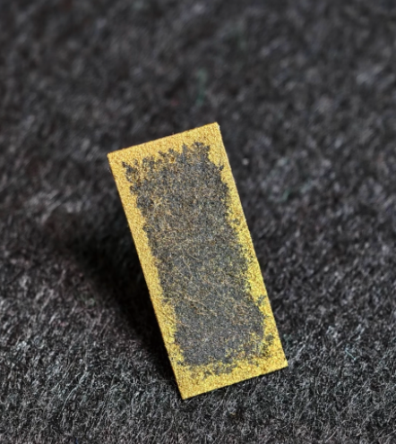 Asymmetric Rectangle Maki-e Lacquer Stud Earrings | Black & Gold Contrast Minimalist | Handcrafted Urushi Lacquerware Earrings