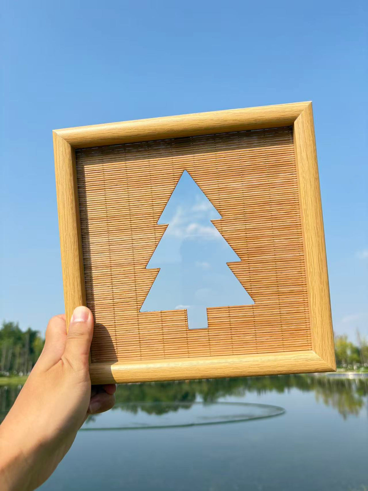 Handcrafted Bamboo Woven Silhouette Picture Frame & Wall Art (4 Styles)-free shipping