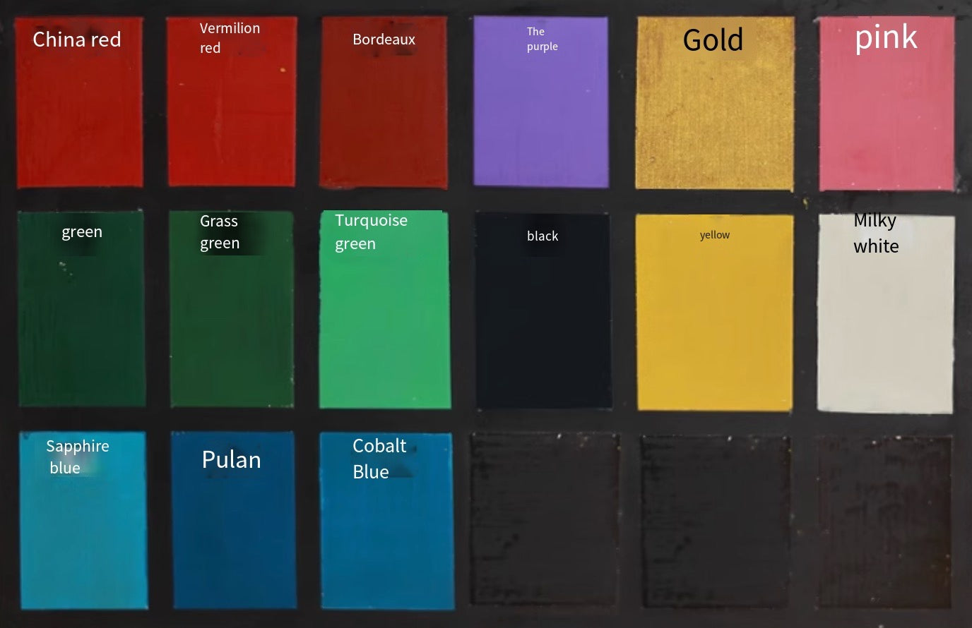 Colors urushi lacquer
