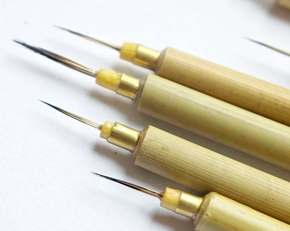 Ultra-Fine Liner Brush for Ceramic Painting, Watercolor, Bird & Flower Art, Thangka, Lacquer Art & Kintsugi
