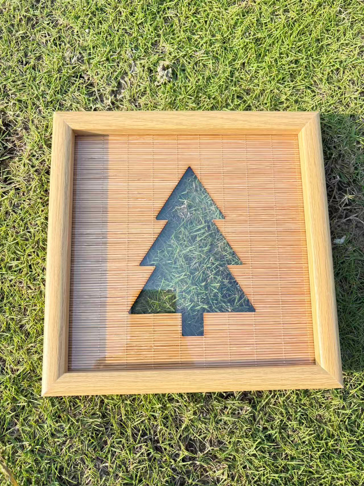 Handcrafted Bamboo Woven Silhouette Picture Frame & Wall Art (4 Styles)-free shipping