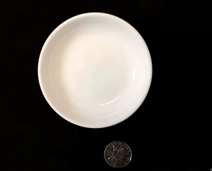 White Ceramic Lacquer Mixing Dish for Kintsugi & Urushi Art