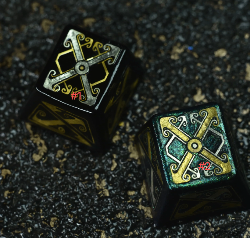 Advance -sale Gold & Silver Inlay Artisan Keycap | Heidatsu Urushi Lacquer | Ancient Bronze Imperial Handcrafted Ceramic Mechanical Keyboard Cap