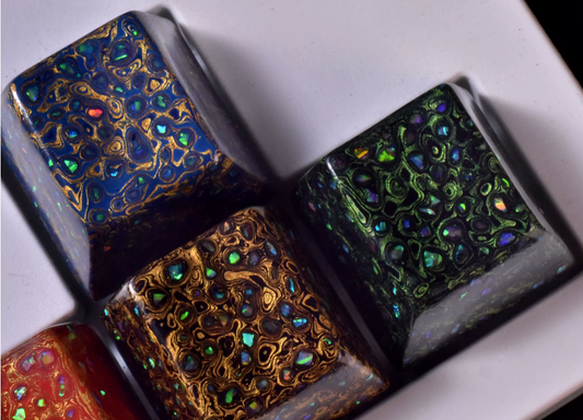 Advance -sale Urushi Lacquer Keycap | Handcrafted Rhinoceros Skin Lacquer | Artisan Mechanical Keyboard Cap