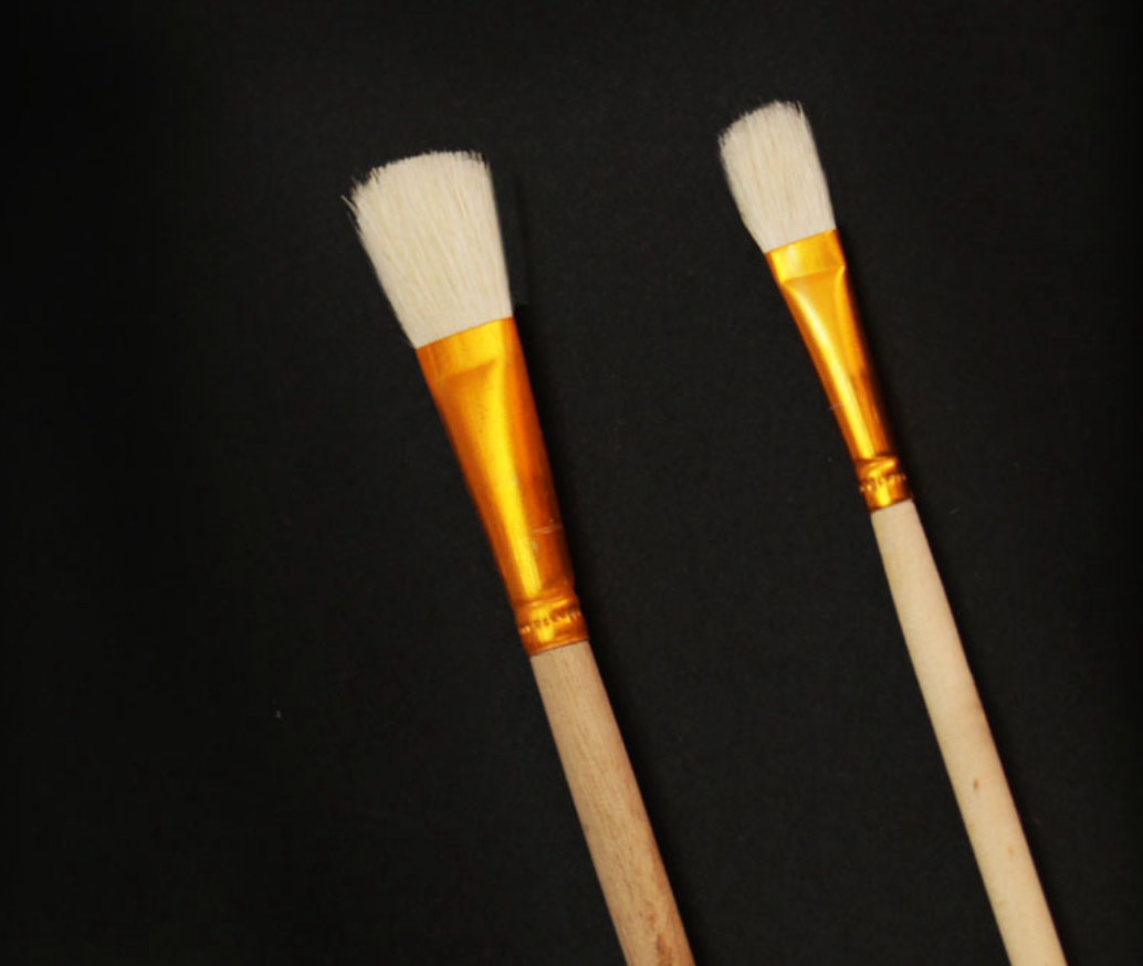 Wool brush，sweeping gold powder