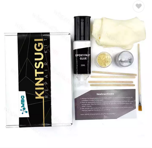 WBG Epoxy Resin Glue Adhesive Kintsugi Ceramic Repair Kit